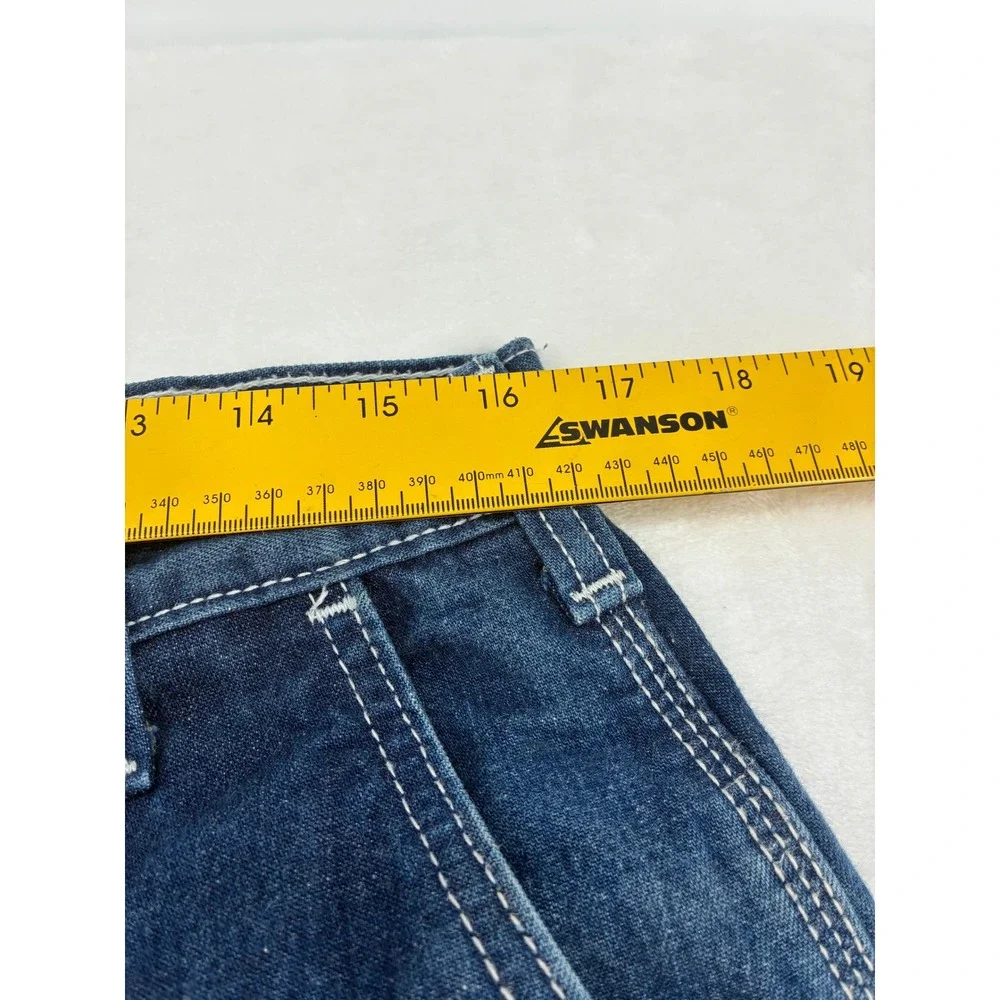 Carhartt FR Jeans Mens 34x30 Work Pants Blue Flame Resistant CAT 2 NFPA - Picture 7 of 13